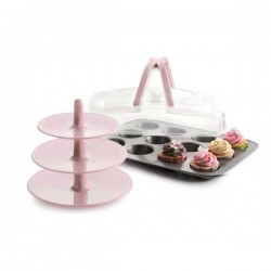 Boleira Tabuleiro 12 Cupcakes + Expositor