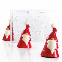Molde Policarbonato Pai Natal Chocolate