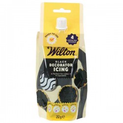 Royal Icing Preto Pronto a usar + 4 boquilhas 