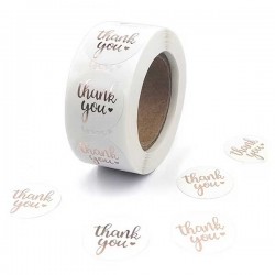 Etiqueta Thank you 2,5cm emb.25