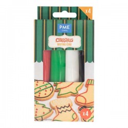 Tubos de Glacê para Decoração de Natal Pme – Cj de 4 Cores