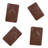 Molde Polietileno Cartas Chocolate