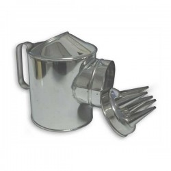 Regador inox para fios de ovos com adaptador