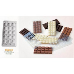 Molde Plástico Tablete Chocolate