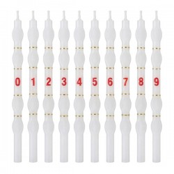 Velas Brancas com Numero - Cx.180