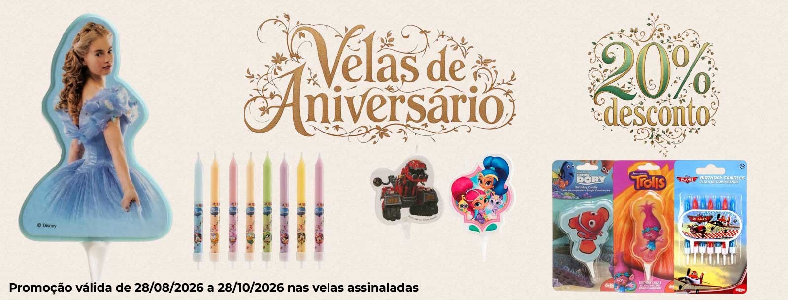 promo&ccedil;&atilde;o velas